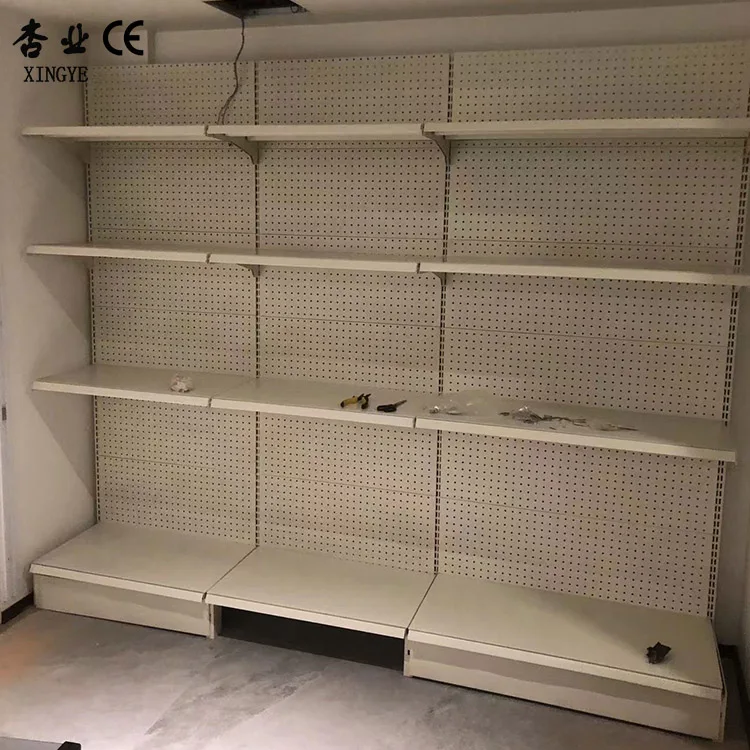 Factory Customized Color Size gondola supermarket shelves clothing store shelves