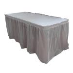Plastic Ruffled Table Skirt For Wedding / Conference / Corporate Events
