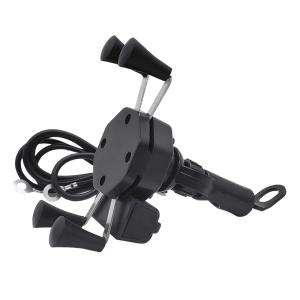 China 3-6.5'' Samsung Motorcycle Mount , FCC GPS Cell Phone Bracket For Motorcycle factory