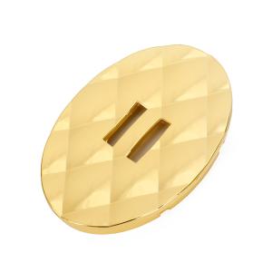 China Oval Handbag Lock Hardware Flat Washer Purse Clutches Closures For Bag Accessories factory