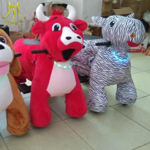 China Hansel shopping mall safe riding games zoo animals kiddie ride bull park factory