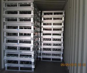 China Industrial Stackable Steel Storage Racks 1200*1000 4 Way Euro Pallet Type factory