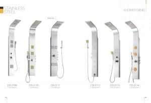 China Colorful Massage Jets Stainless Steel Shower Panels , Shower Head Panel factory