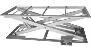 China Grey Working Pneumatic Lift Table 2200 * 1700 * 1080 Mm With Caster factory