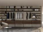 Modern Open Wardrobe Customized Solid Wood Bedroom Wardrobe