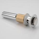 Polished Bathroom Drain Fittings 304 Stainless Steel Pop Up Brushed Nickel Sink