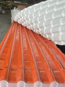 China Corrosion Resistance Synthetic Resin Roof Tile Color Lasting 219mm Pitch factory