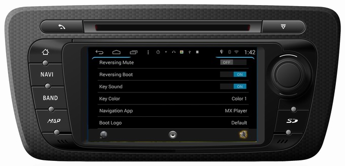 Ouchuangbo pure android 4.4 Seat Ibiza 2013 2014 autoradio gps dvd support 1024*600 4 core