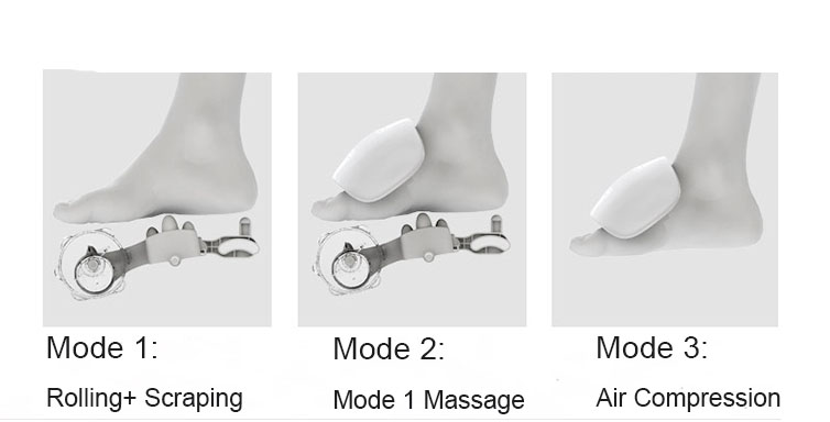 Air Compression Leg Wrap Foot Massage Equipment Remote Control ABS Material
