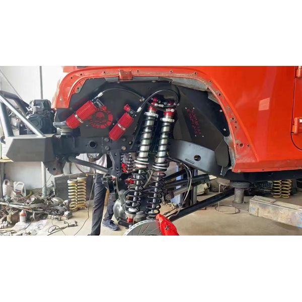 Double Coilover Suspension installation view 4