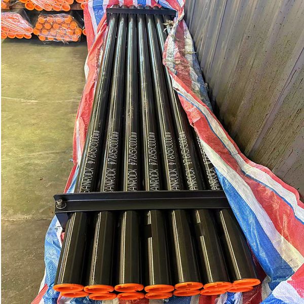 High Speed Anger Drill Pipe Single / Double Spiral Blades Threaded Drill Rod Twist Drill Pipe