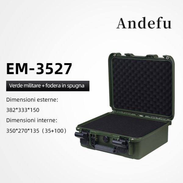 Lightweight 1.95KG Tool Storage Case with 382x333x150mm External Size and