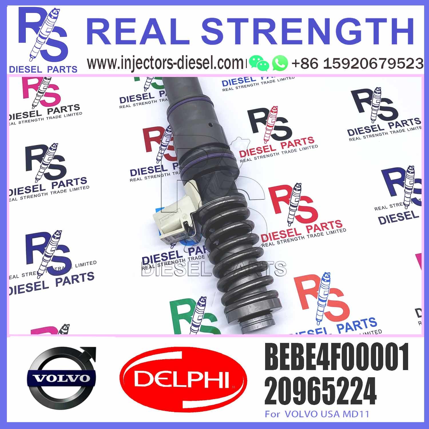 4 PINS diesel fuel injector 21246331 BEBE4F00001 BEBE4F03001 for V-O-L-V USA MD11