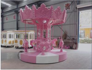 China Children Carousel Ride 10 Seats Luxury Style FRP Material Good Stability factory