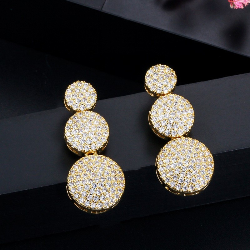 Luxury Jewelry Full Crystal Cuban Chain Bracelet Necklace Hiphop CZ Jewelry Chain Necklace Bracelet Earring jewelry sets
