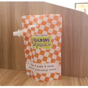 80ml Pba Free Reusable Side Spout Pouch Packaging Babyfood Yoghurt k Bags
