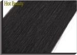 Grade 6A Unprocessed Human Hair Weave Smooth Straight Natural Black For Girls