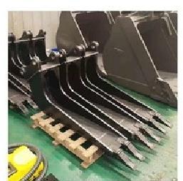 Rail Rotary Excavator Bucket Hopper Mechanical Slag Hopper Q460+WH60C 360° For