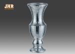 Home Decor Trumpet Shaped Fiberglass Planters Table Vases Silver Mosaic Glass