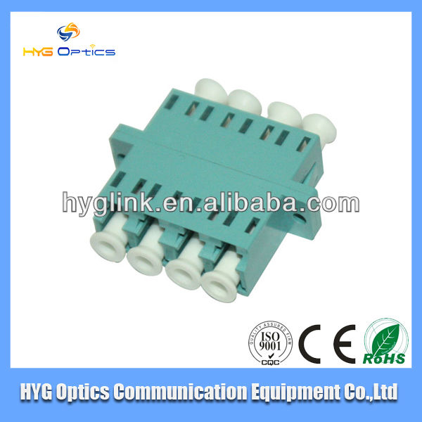 LC/PC Quad with SC Duplex Flange fiber optic adapter