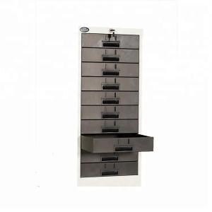 China Stainless Steel Anti Collision 400mm Wide Drawer Filing Cabinet factory