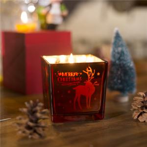 China Reed Diffuser Luxury Scented Glass Candle Holder With Customized Logo factory