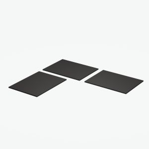 Customized Black Corner Desk Table Top With Smooth Surface 15mm/25mm