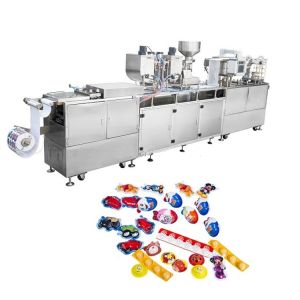 Surprise Chocolate Egg Blister Packing Machine with Small Footprint 6500*1000