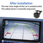 4 LED Light Auto Backup Camera Wide Angle View Universal Black Safe Parking