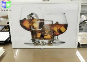 China Single Sided White Snap Frame LED Light Box Illuminated Energy Saving factory