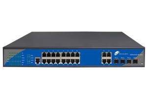 China 16 Ports POE Full Gigabit 16+4+4 Managed SFP Switch With 4 Combo Ports factory
