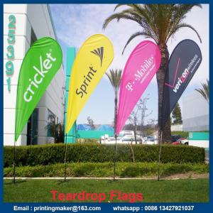 China Custom Advertising Flying Teardrop Flags Banners factory