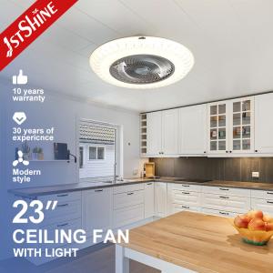 China Large Air Flow Bedroom Flush Mounted Ceiling Fan with Remote and Natural Wind DC Motor factory