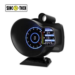 China Do916 OBD2 Multifunctional Gauge Car Hud OBDII Double Screen Tachometer factory