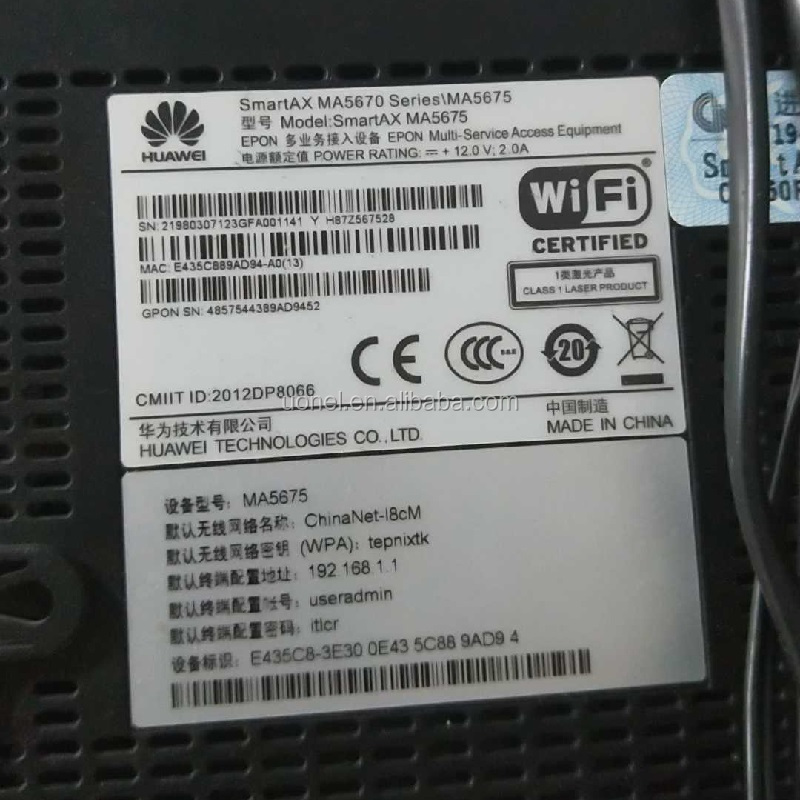 Huawei MA5670 MA5672 MA5675 MA5671 MA5675M MA5672M MA5620 MA5694 Huawei Gpon Onu Epon onu ont