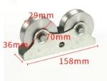 Stainless Steel Door Window Rollers Groove Sliding Screen Door Wheels