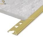 12mmx2.5meters Aluminium Tile Edging Strip Matt Gold External
