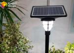 LiFePO4 Battery Led Solar Yard Lights 210lm/w Aluminum Alloy Lamp Head For