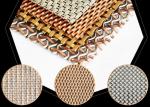 ISO9001 30m Decorative Bronze Mesh For Furniture / Cabinet Door