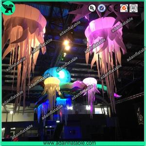 China 1m Stage Inflatable Lighting Led Decoration，Inflatable Jellyfish for Party factory