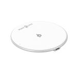 ABS 7mm 3 Coils Qi Wirelss Charging Pad , 10W Wireless Charging Phone Pad White