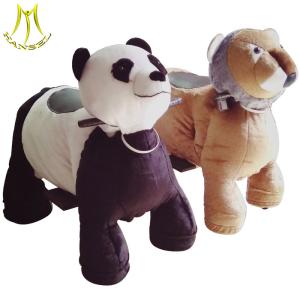 China Hansel electronic games mall animal rides stuffed plush riding animals factory