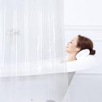 Non Toxic PEVA Stylish Waterproof Shower Curtain Mold Resistant For Homestay