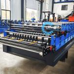 Steel Profile Customized Width Double Layer Forming Machine For 0.25-0.6mm