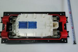 China Horizontal Inline Splice Enclosure 4 Cable Ports Max 144 Core For FTTH factory