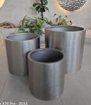Drainage Metal Planter Pots Rust Resistant For Indoor And Outdoor