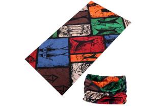 China Retro Design 100% Microfiber Polyester Seamless Headscarf Bicycle Headwear factory