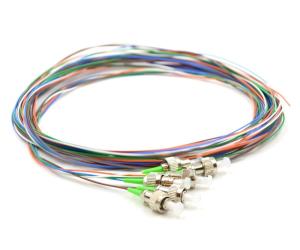 China Indoor Terminated Fiber Optic Pigtail FC APC Low Insertion Loss Custom Length factory