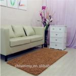 Solid color polyester chenille living room rug mat