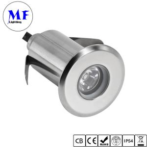 China RGB 3W Underwater Spot Light LED Lights Swimming Pool Light IP68 316SS Stainless Steel Dia 52mm factory